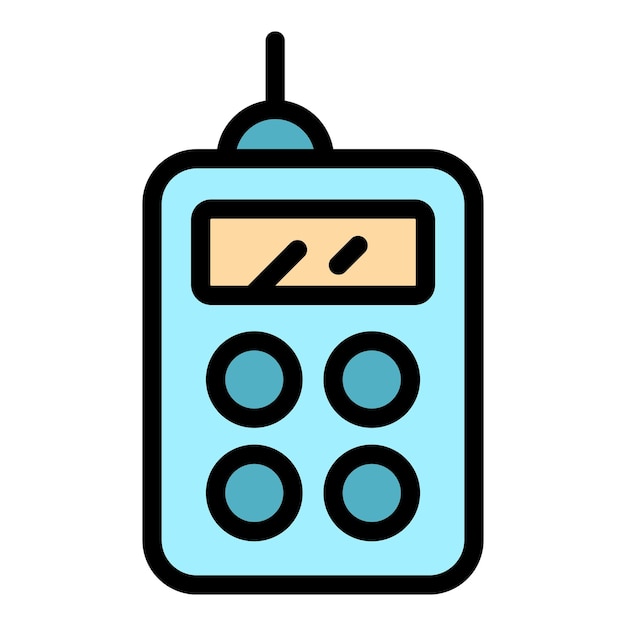 Lasermeter instrument pictogram Overzicht Lasermeter instrument vector pictogram voor webdesign geïsoleerd op witte achtergrondkleur plat