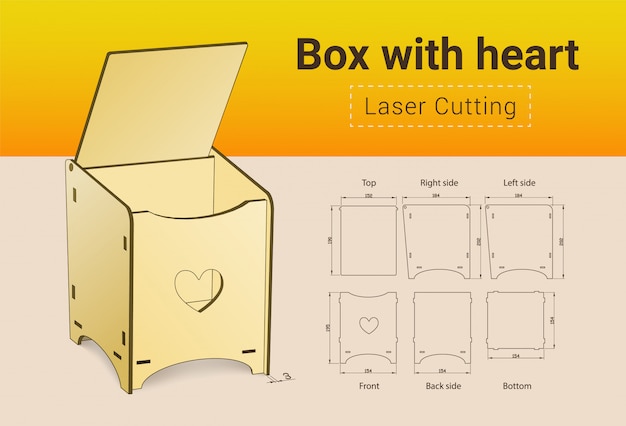 Lasersnijbox met hart