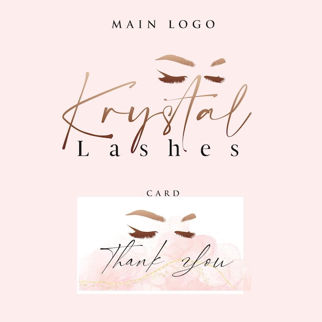 Lash Logo design, Eyelash logo, Lash Technician Logo, Lash logo, Eyelash lash extensions