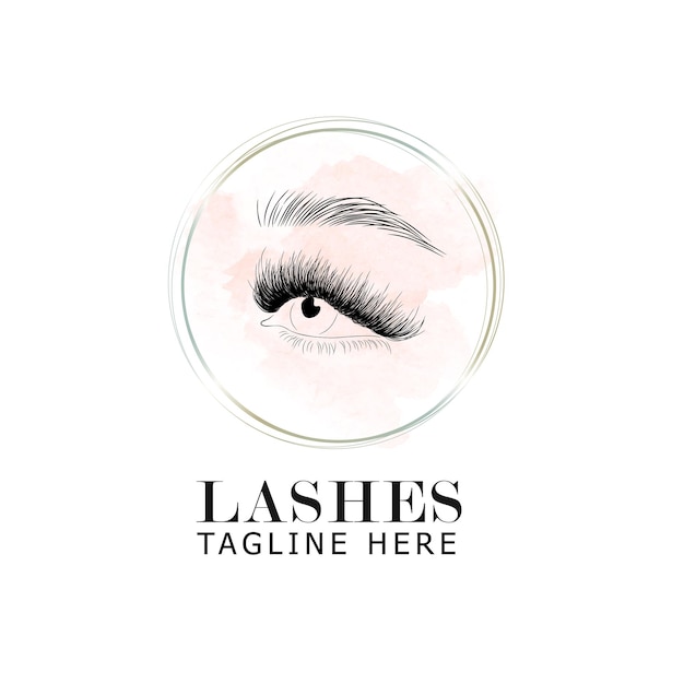 Lash Logo DIY Logo Design Template Beauty Logo Eyelashes Logo Makeup Artist Logo