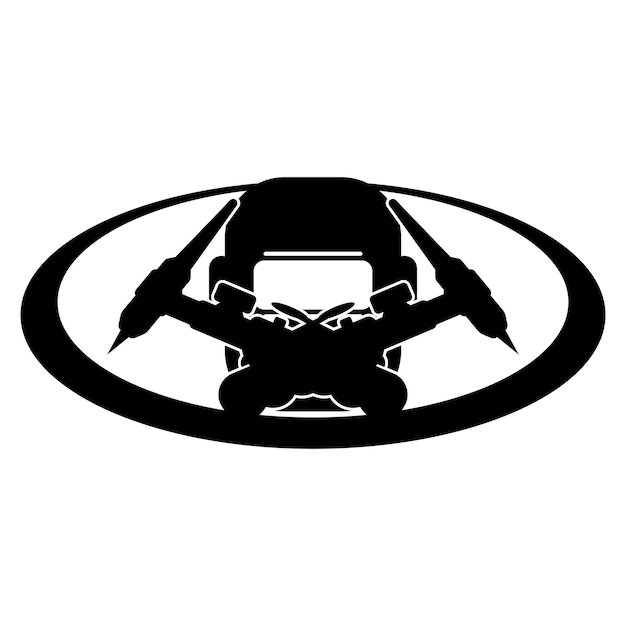 Lassen logo iconvector illustratie sjabloonontwerp