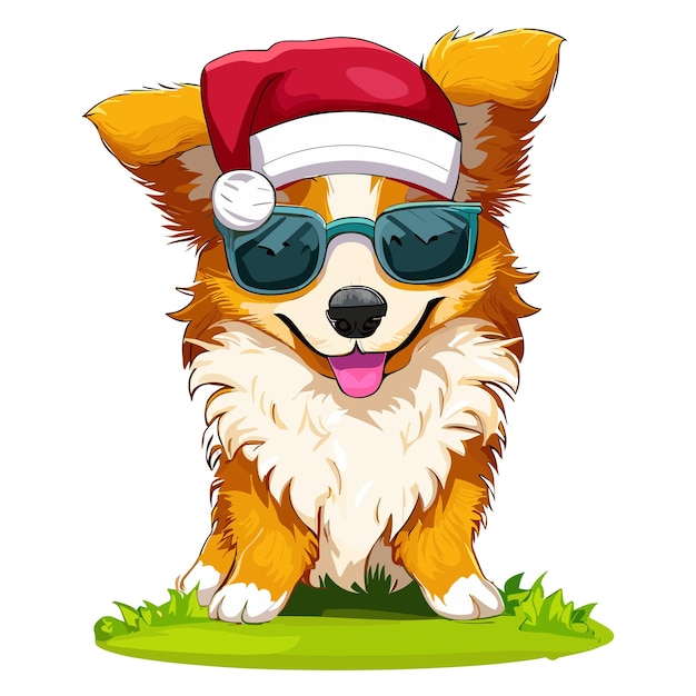 Vector lassie puppy's festive charm vector artistry