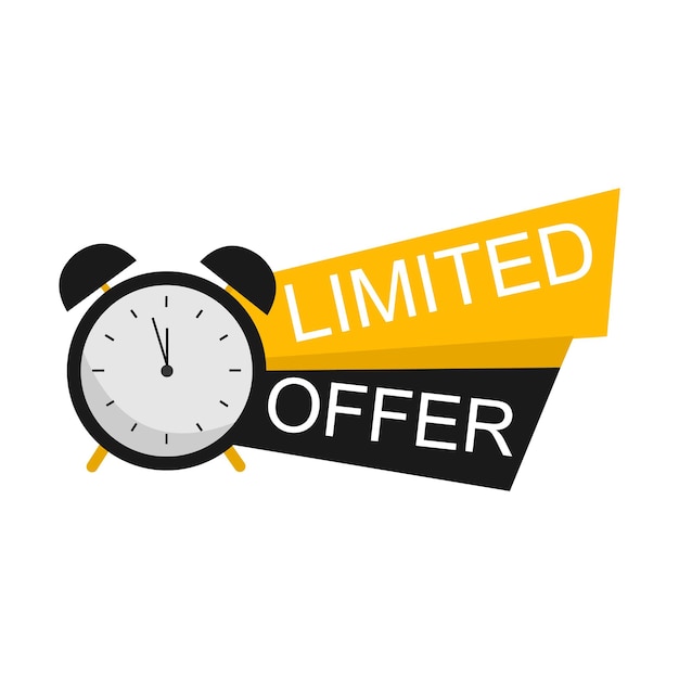 Last minute beperkte aanbieding of speciale aanbieding voor verkoop promo-knop logo of banner Laatste dag laatste uur en last minute aanbieding