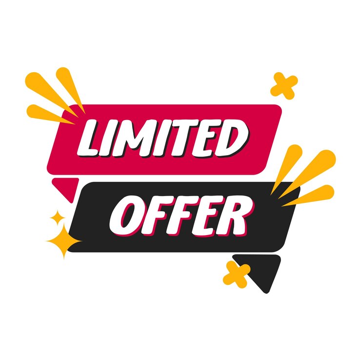 Vector last minute limited offer or special offer for sale promo last day last hour and last minute offer