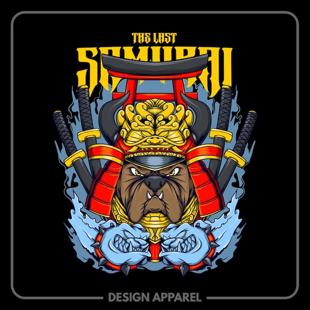 The Last Samurai Illustration T Shirt and Apparel Printing Design