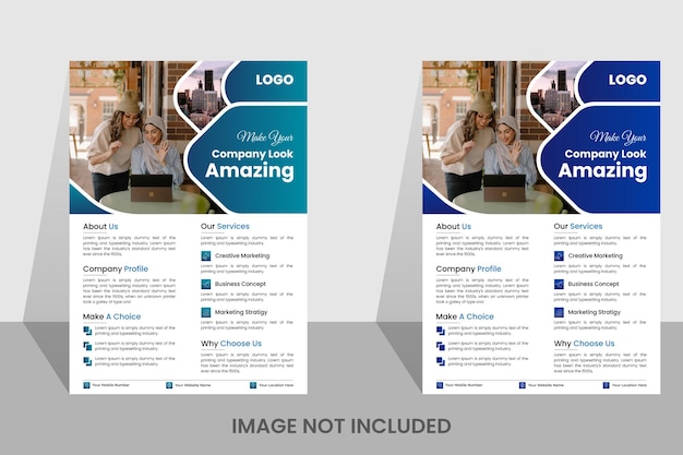 Latest Creative Corporate Flyer Design Template