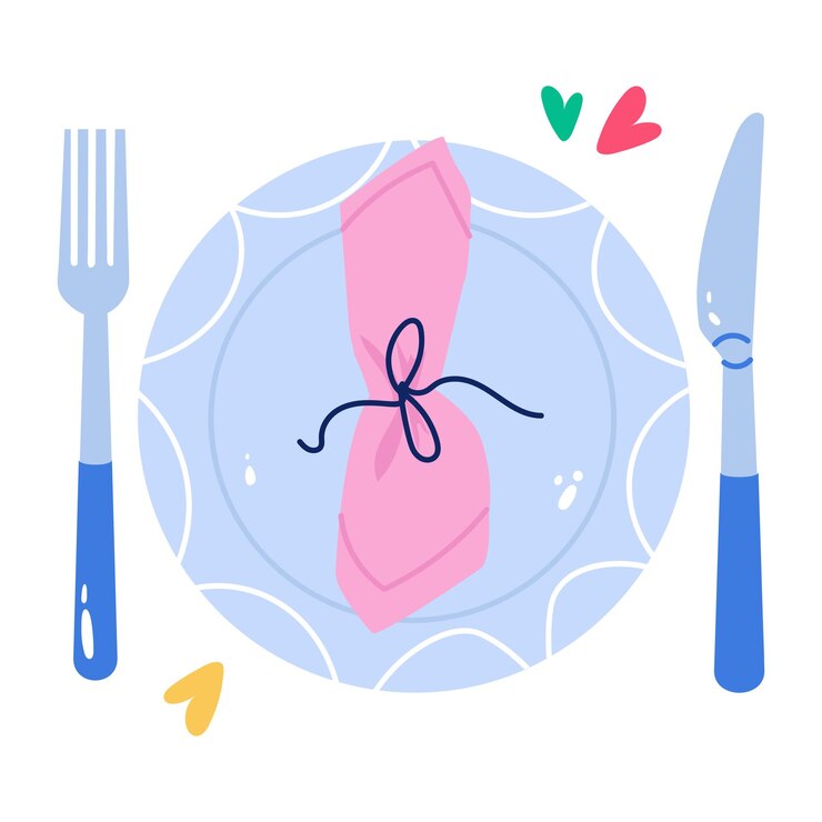 Vector latest flat style sticker of marriage dinner