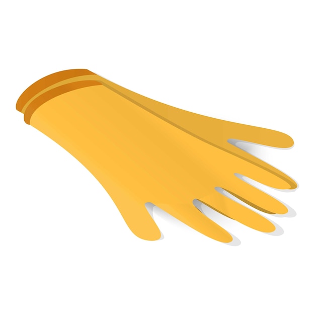 Vector latex gloves icon isometric illustration of latex gloves vector icon for web