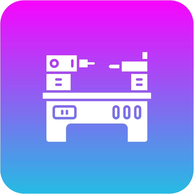 Vector lathe icon