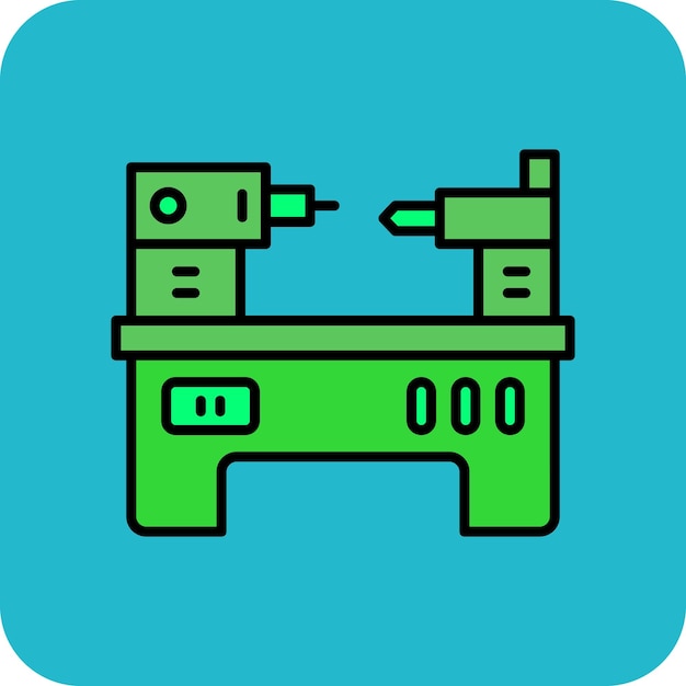 Vector lathe icon