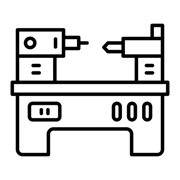 Vector lathe icon