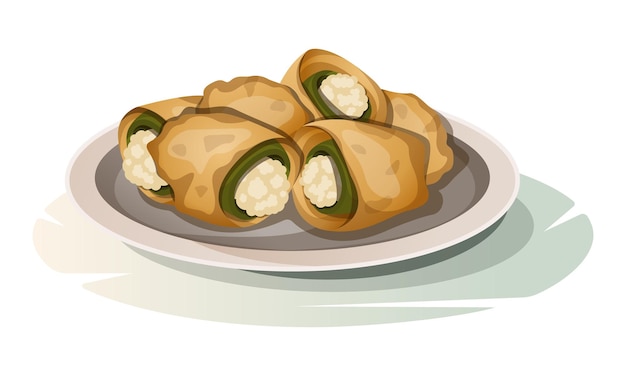 Latin American dish battered stuffed jalapeno