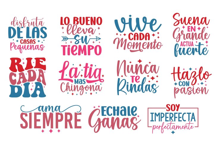 Latina Motivational SVG Bundle