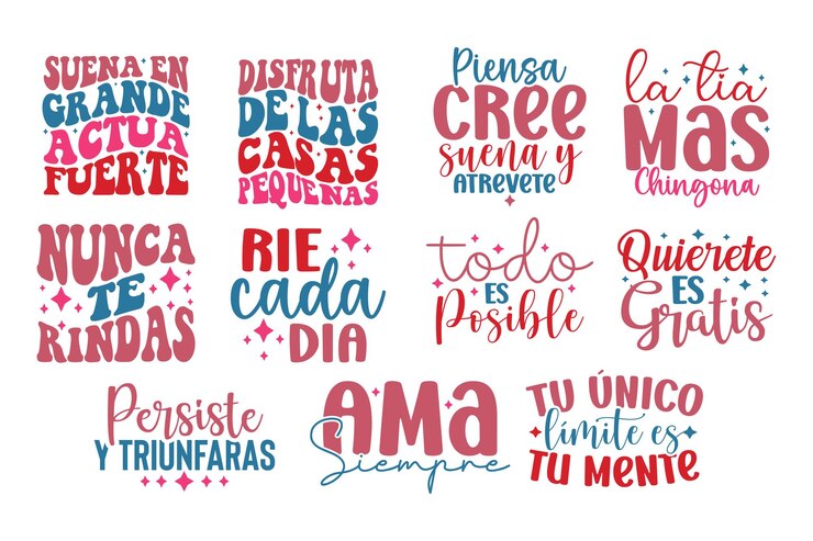 Latina Motivational SVG Bundle