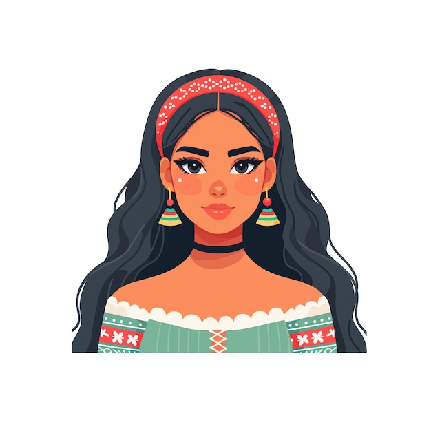 Latina woman ai generated image