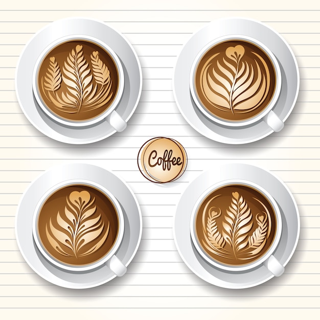 Latte art-koffie