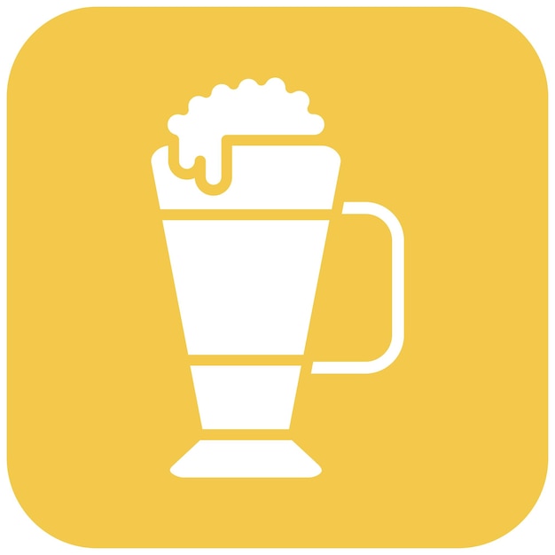 Latte Macchiato vector icon Can be used for Beverages iconset