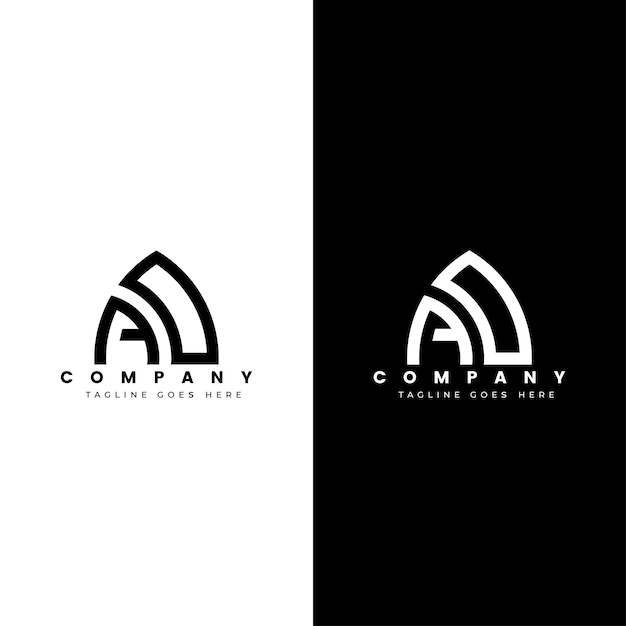 latter ad or da logo design