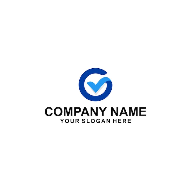 Latter G tick logo company