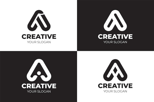 Vector a latter logo design