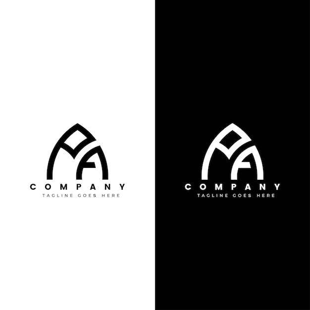 latter pa or ap logo design