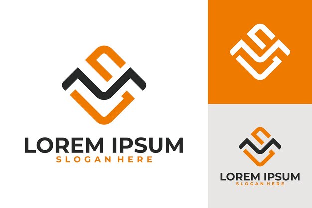 Latter S and M logo vector illustration