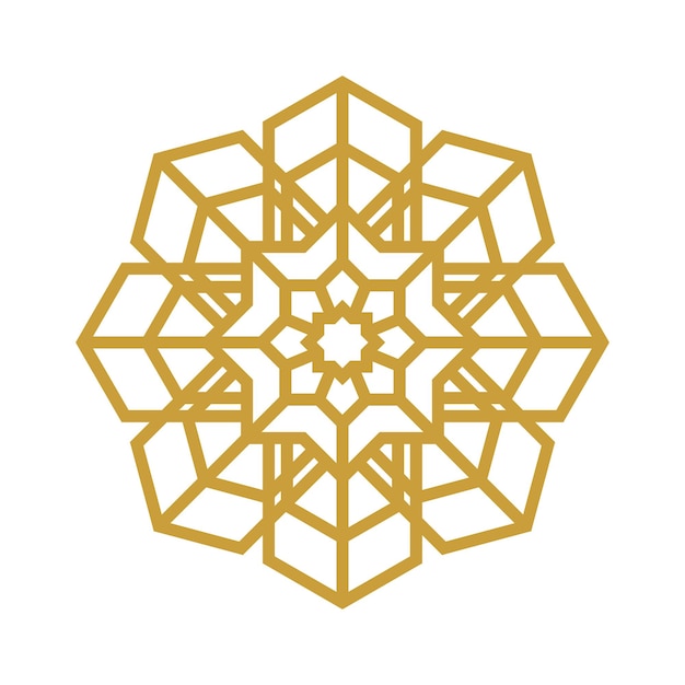 Vector lattice mandala arabische vectorontwerpen