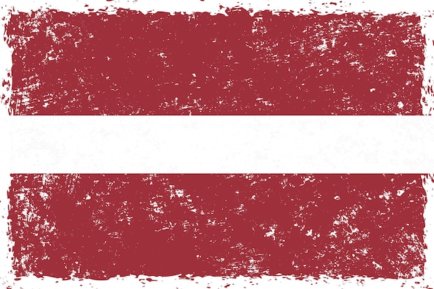 Vector latvia flag grunge distressed style