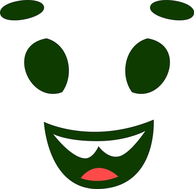 Laughing cartoon face