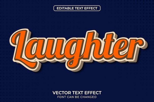 Laughter editable Text effect