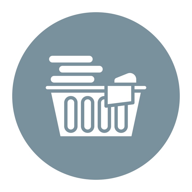 Laundry Basket icon vector image Can be used for Laundry