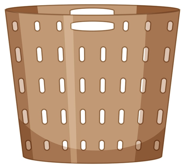 Premium Vector  White laundry bucket isolated