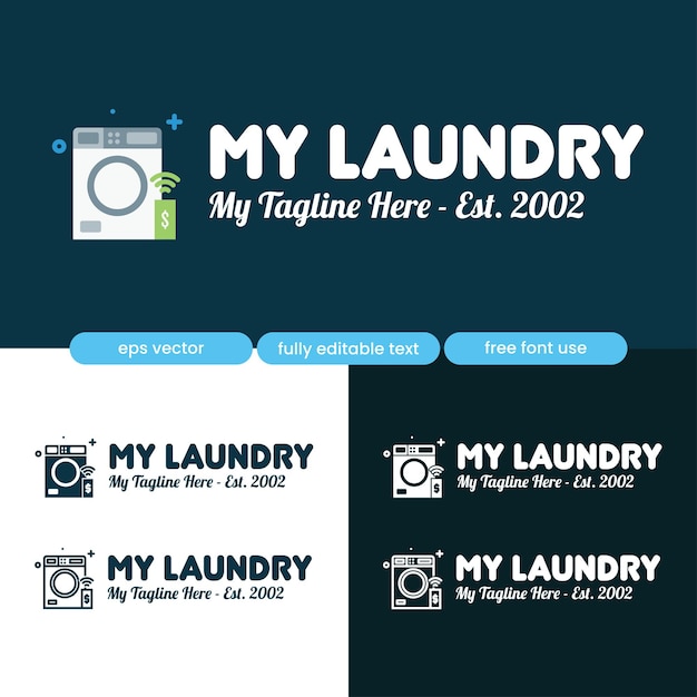 Laundry Business Logo