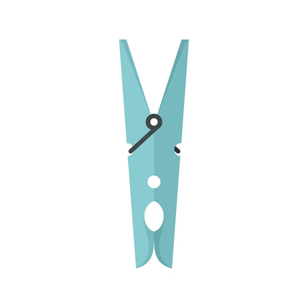 laundry clothes pin icon flat illustration of laundry clothes pin vector icon isolated on white background