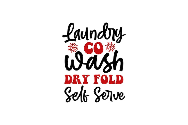 Laundry co wash dry fold self serve Vector File