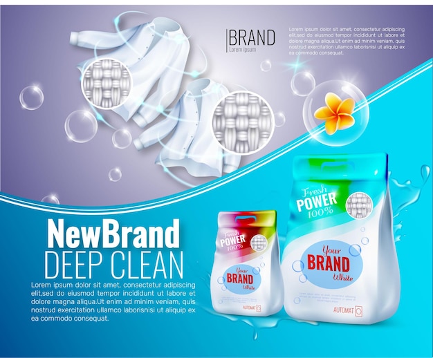 Laundry detergent label design for your brand