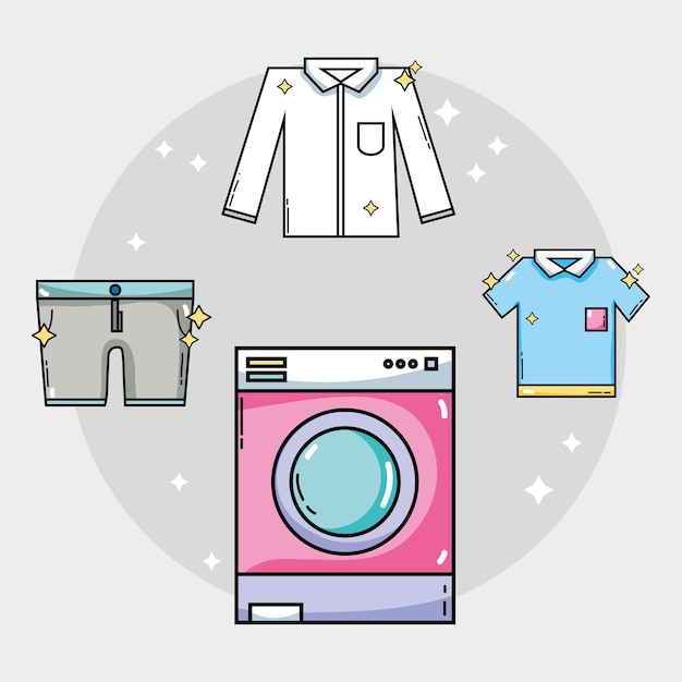 Laundry equipment to clean the clothes and housework