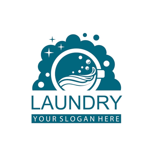 laundry icon with washing machine