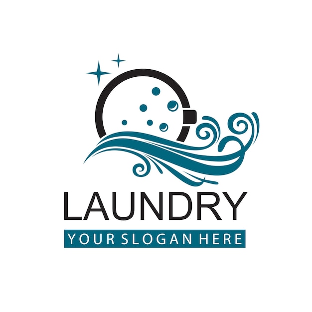 laundry icon with washing machine