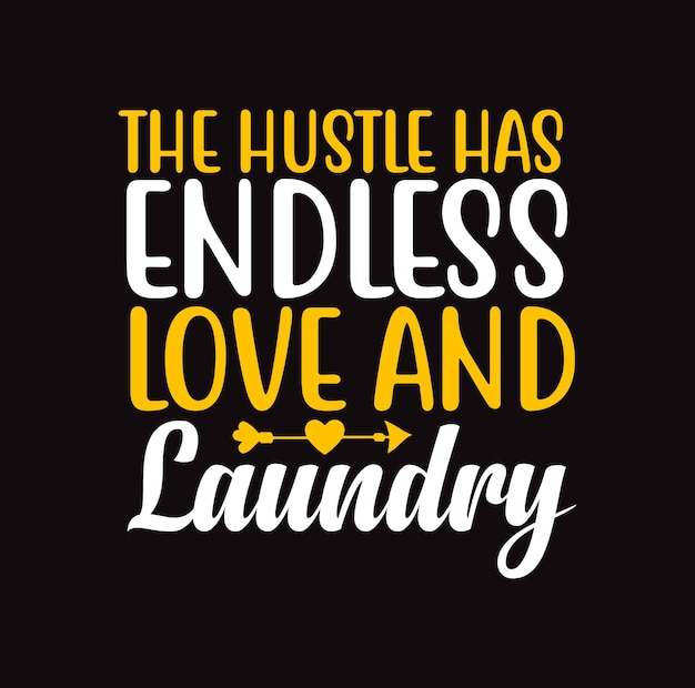 Laundry lettering premium vector design