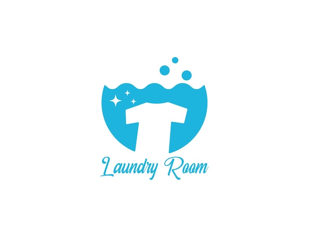 Premium Vector | Laundry logo design illustration