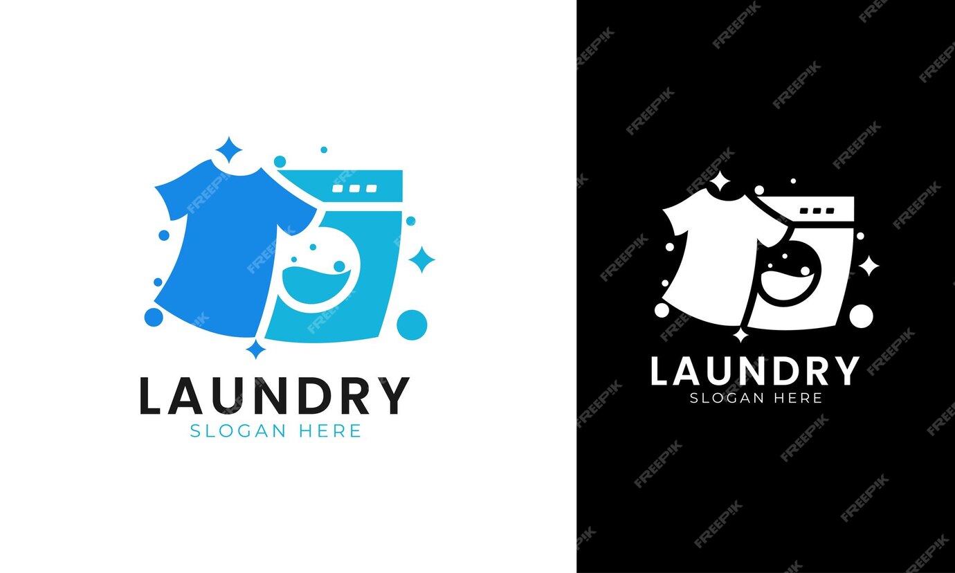 Premium Vector | Laundry logo design