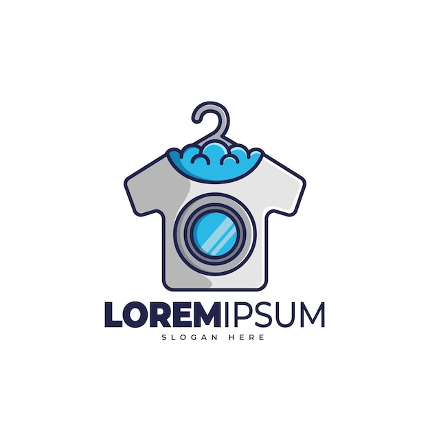 Laundry logo template