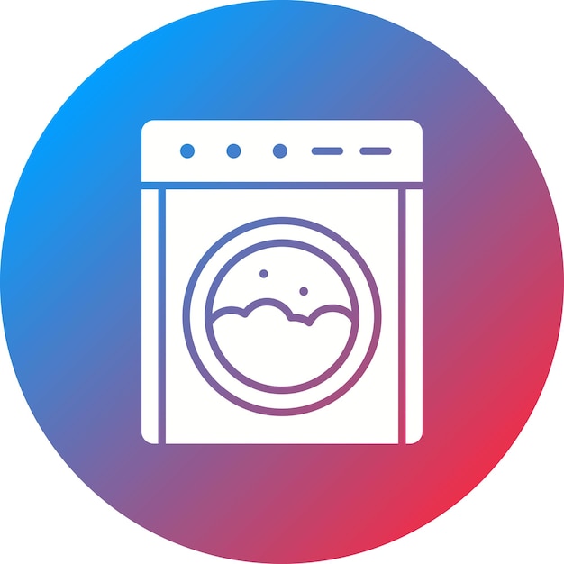 Вектор Векторное изображение значка стиральной машины может быть использовано для уборки дома