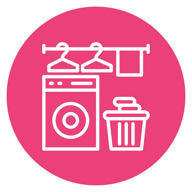 Vector laundry room icon vector image can be used for laundry