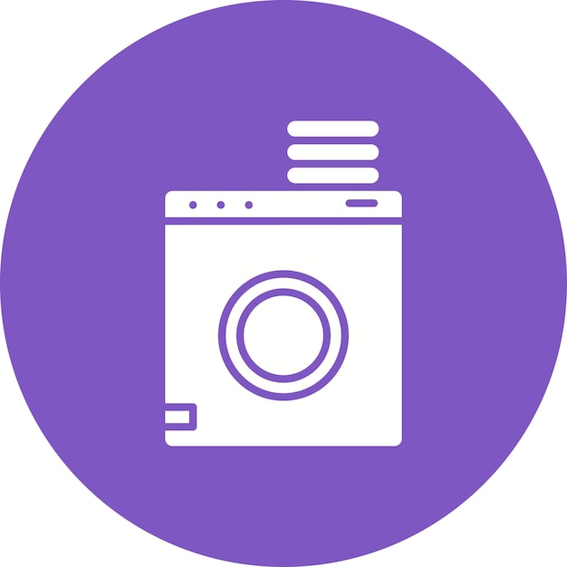 Laundry Service Vector Illustration Style