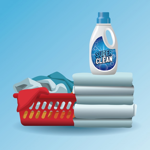 Vector laundry soap advertising product