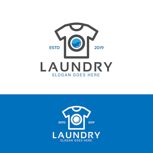 Laundry wash logo