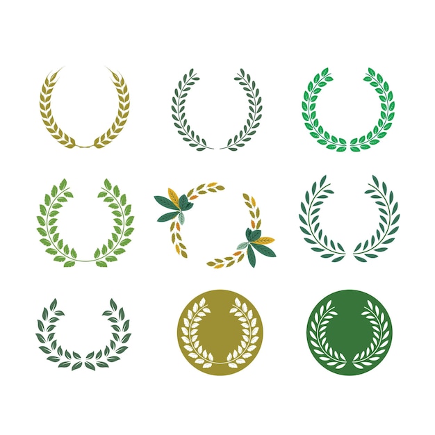 Laurel wreath vector illustration design