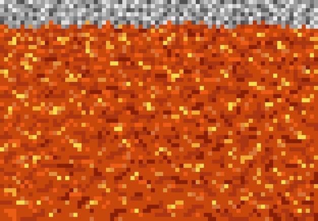 Lava magma pixel blokken patroon spel achtergrond